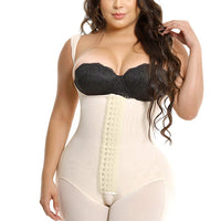 FP1571 FAJA SHORT RELOJ DE ARENA TIRANTE ANCHO DOBLE TALLA 3 LINEAS DE BROCHES CON 2 VARILLAS REALCE BOOTYLICIOUS