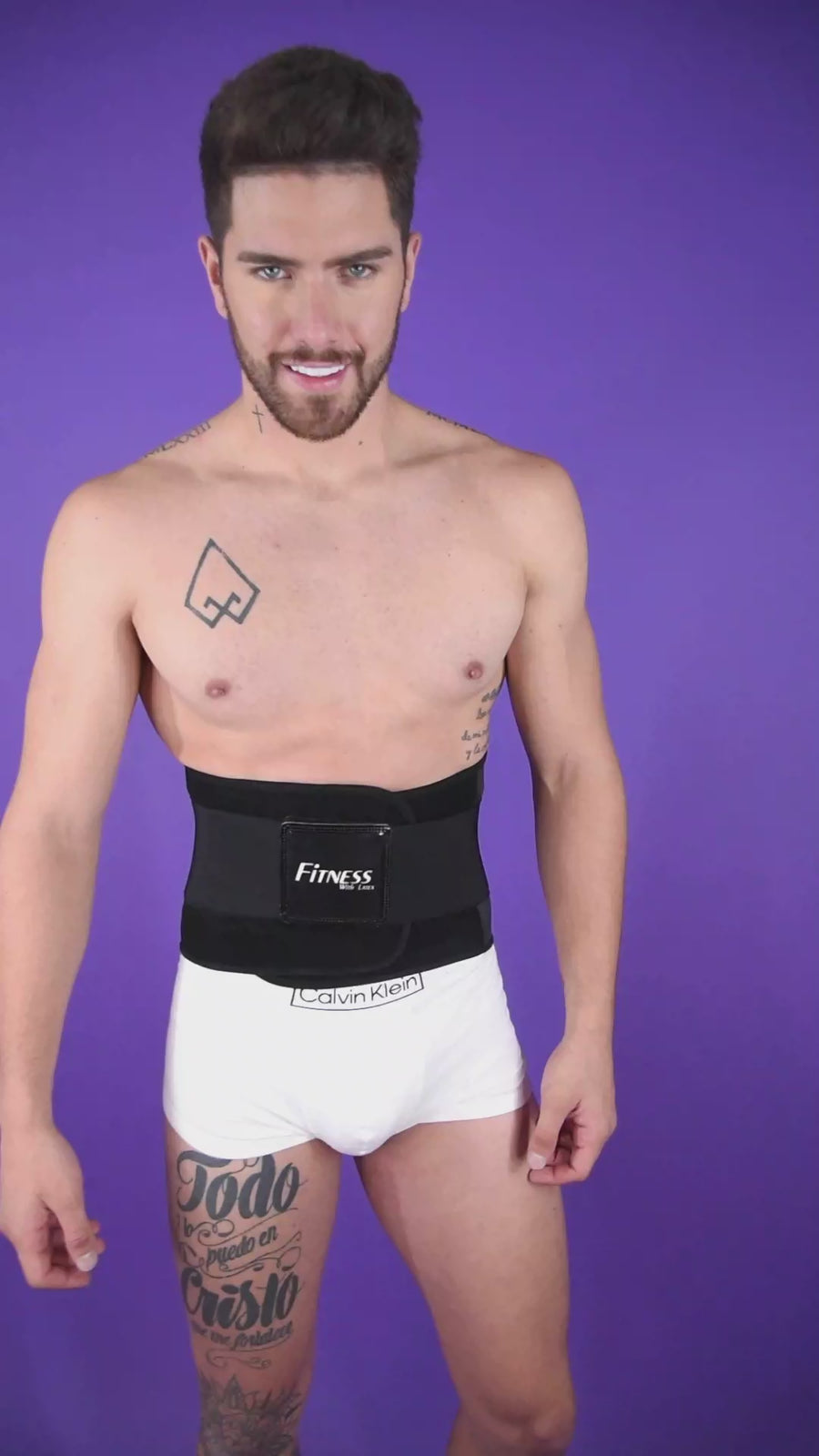 FL4026 CINTURÓN FITNESS MASCULINO LÁTEX *OFERTA FINAL*