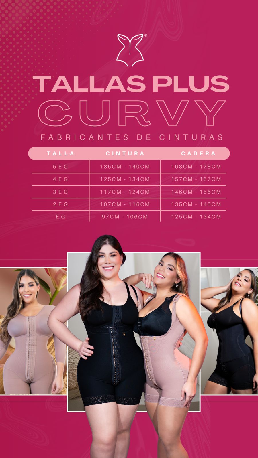 FP6141 PLUS FAJA DE PIERNA LARGA ESTRAPLE Y AJUSTE EN CIERRE CON REALCE AUTENTIC *OFERTA FINAL*